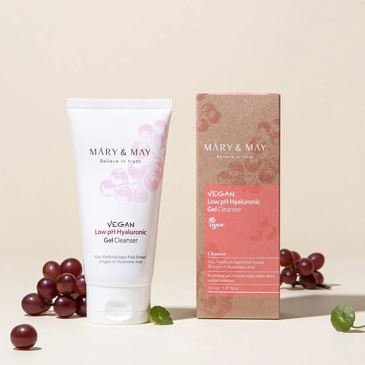 Mary&May Vegan Low pH Hyaluronic Gel to Foam cleanser 150ml